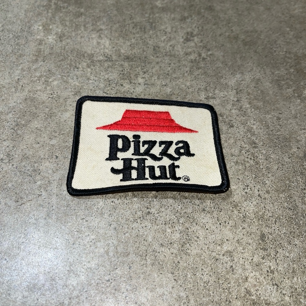 Vintage 80s Pizza Hut Delivery Uniform Sew-On Patch